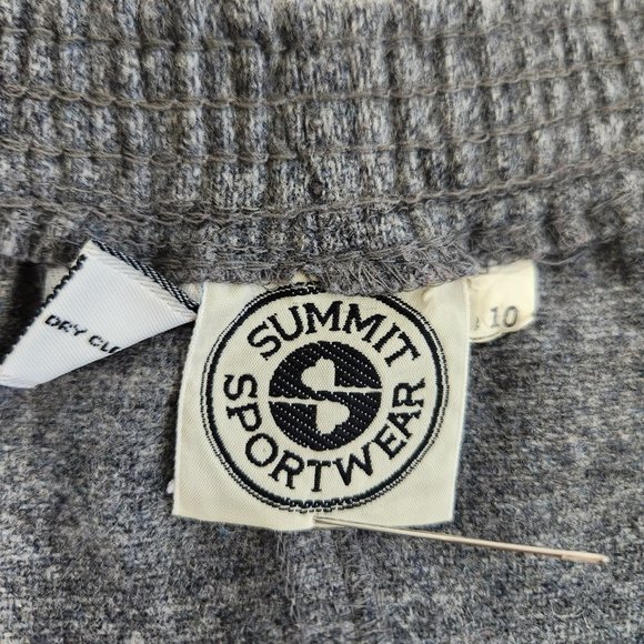 Vintage SUMMIT SPORTWEAR Minimalist Academia Wool Blend Gray Midi Skirt Size 10. - Picture 11 of 16